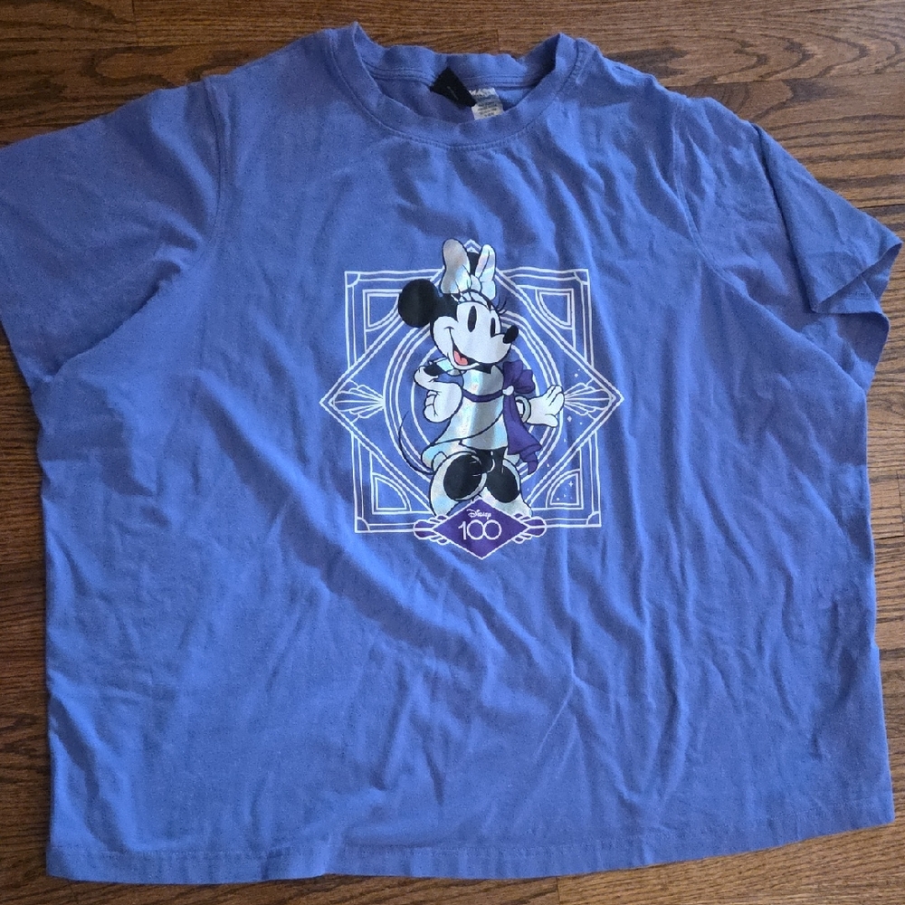 Disney 100 Purple Womens Tshirt